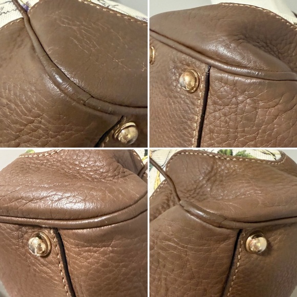 Gucci Flora Canvas Bamboo Shopper Tote 2-Way Crossbody - Picture 7 of 11